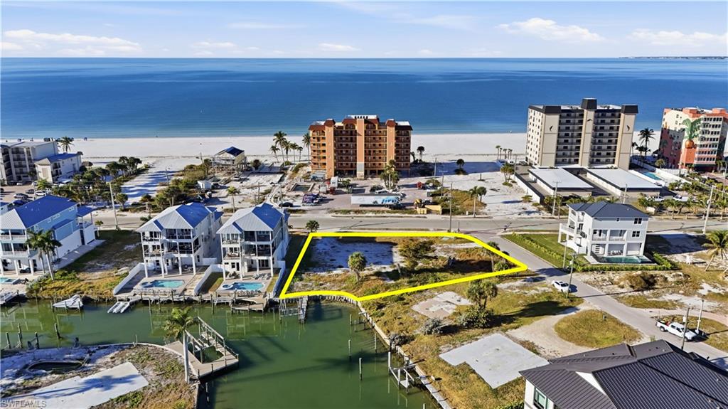 Drone / aerial view of a nearby body of water - Virtually Edited Image