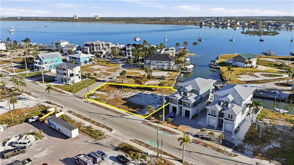 Drone / aerial view of a nearby body of water - Virtually Edited Image