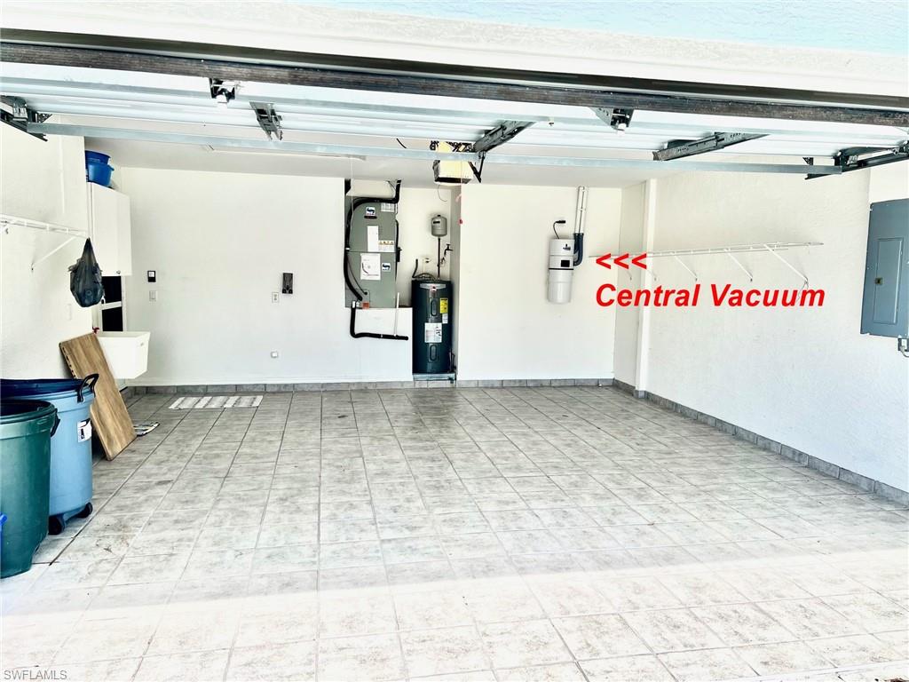 Garage with Central Vac System