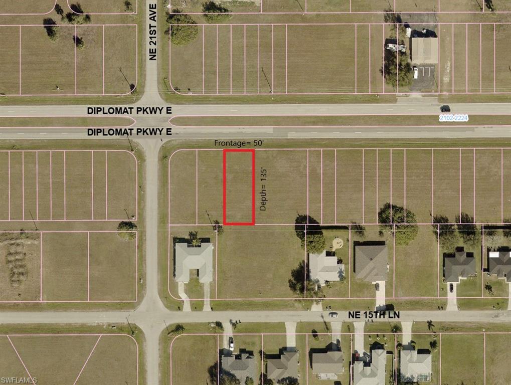 Property location with property boundaries & Measurements