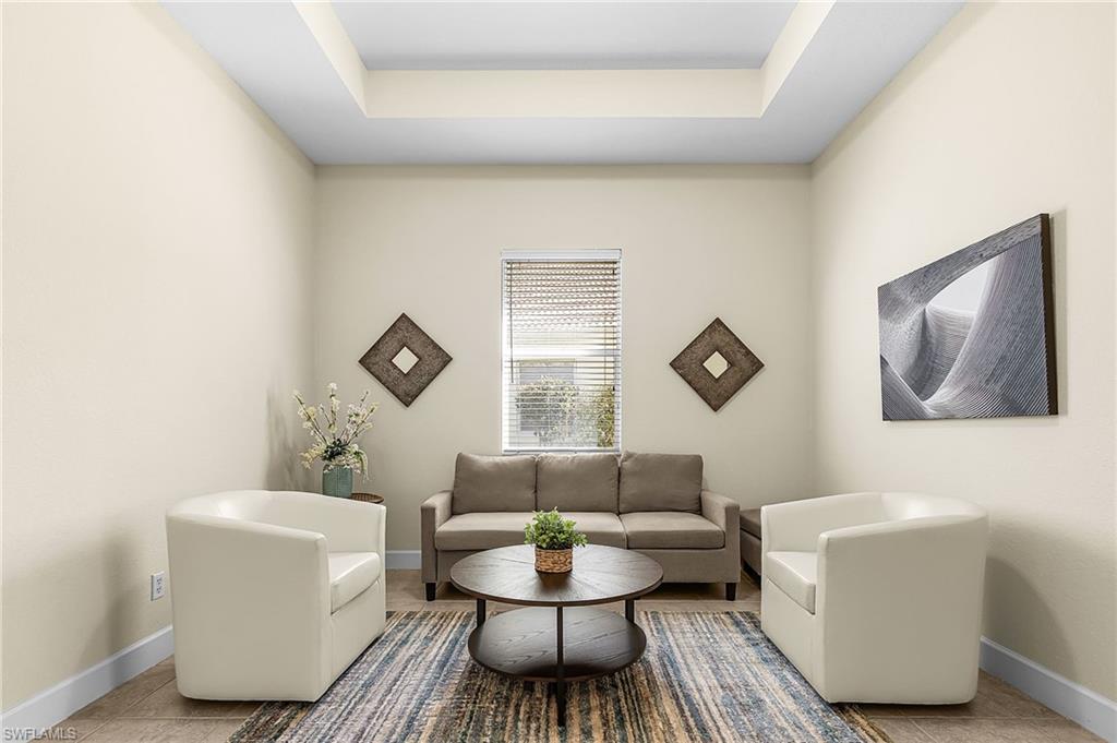 Sitting area can be a flex space