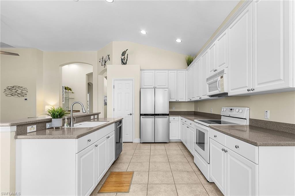 Lots of storage and stainless refrigerator