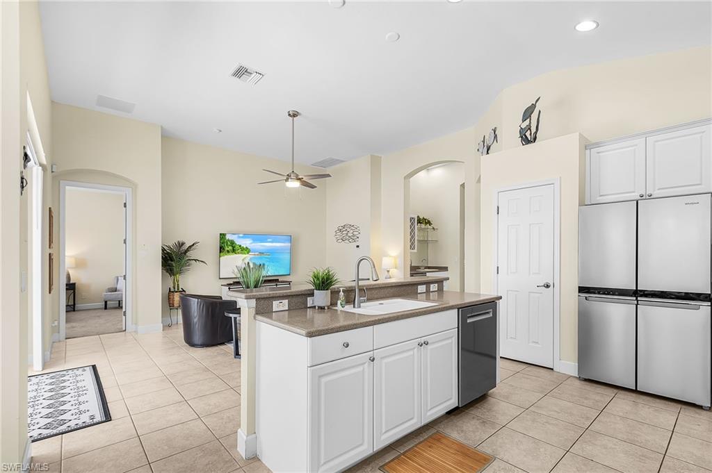 View kitchen to great room