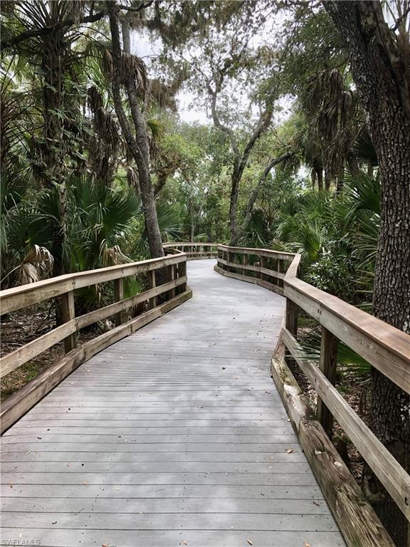 Boardwalk on one of the 9 miles of trails