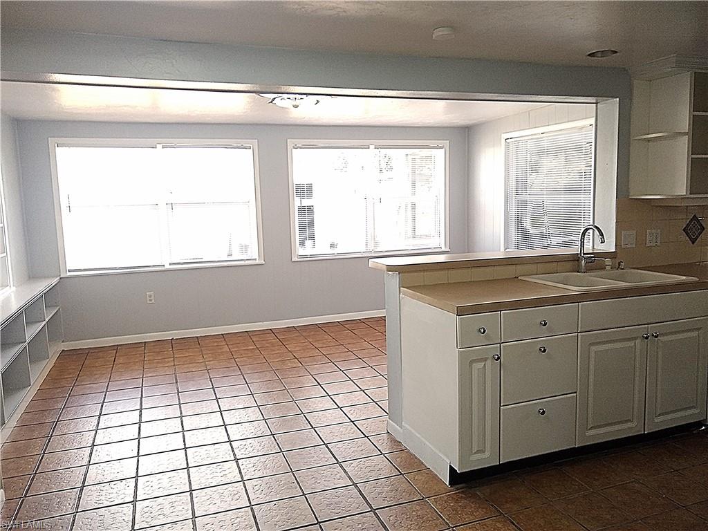 View from kitchen to family room