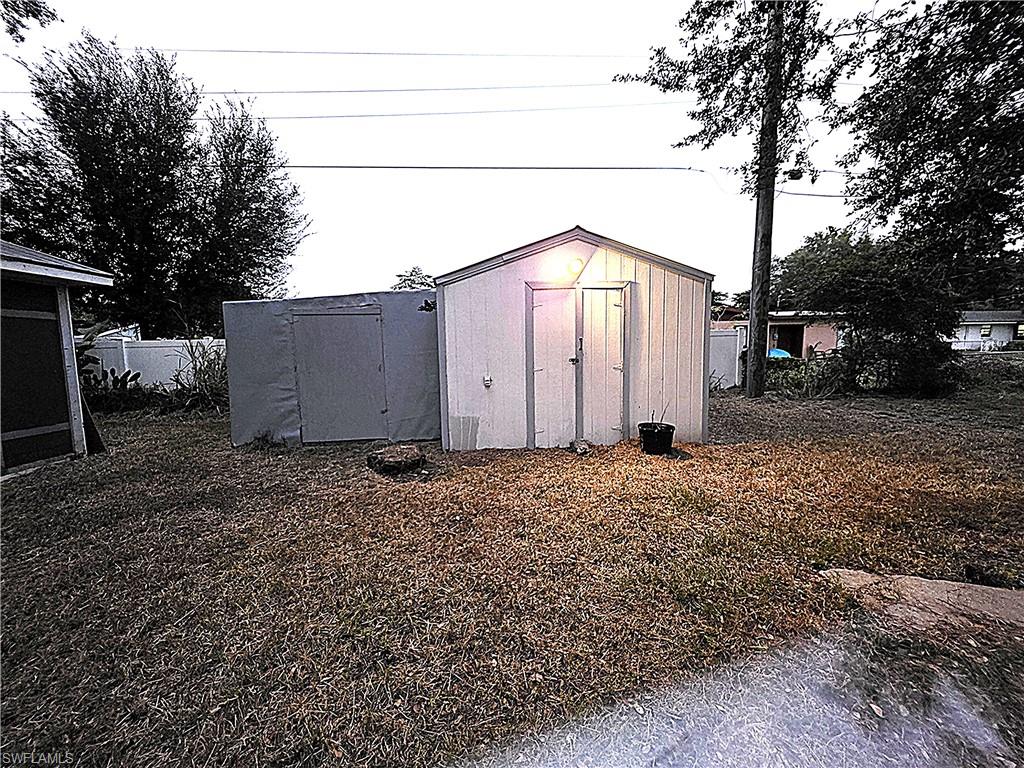 View of shed or workshop