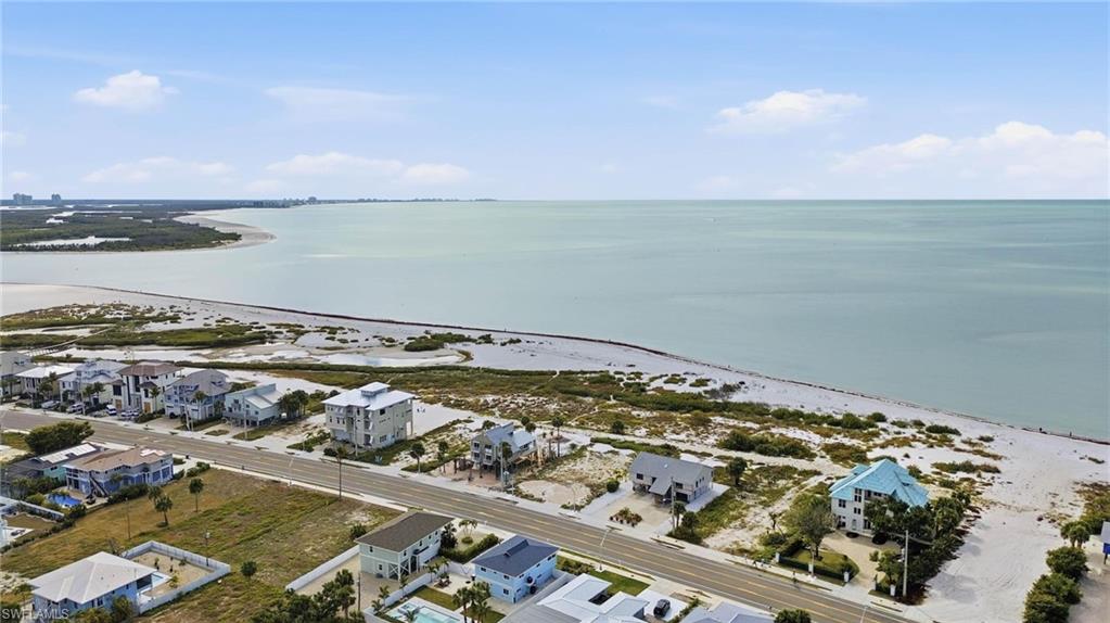 Aerial view of residential area