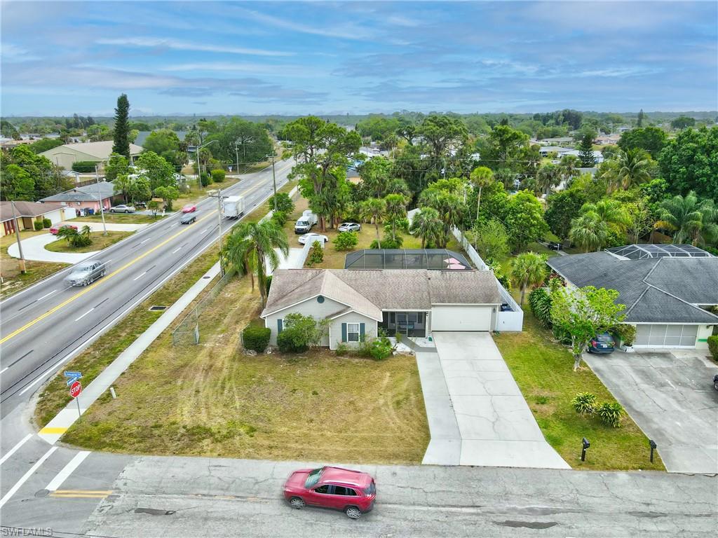 View from above of property