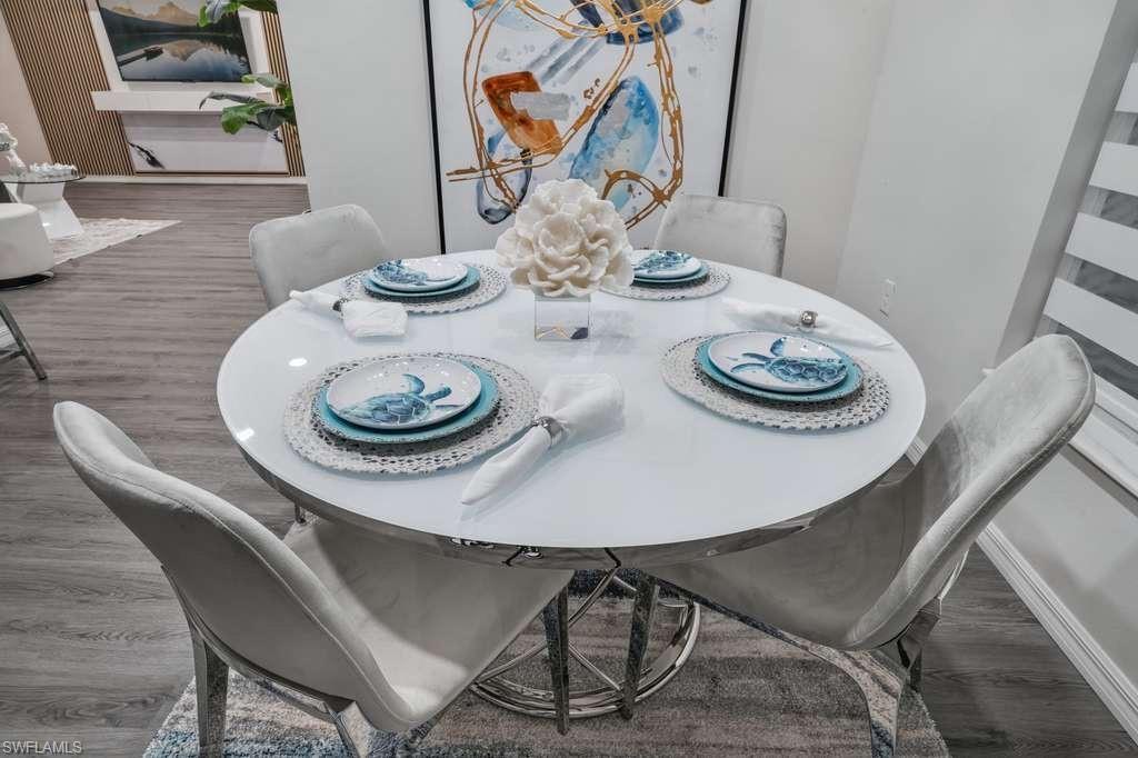 View of dining space