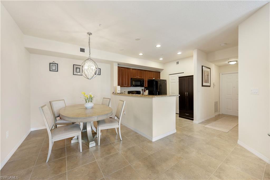 Dining space featuring recessed lighting and baseboards