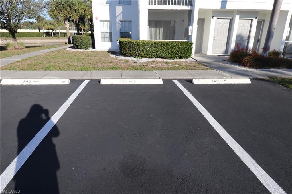 View of uncovered parking lot