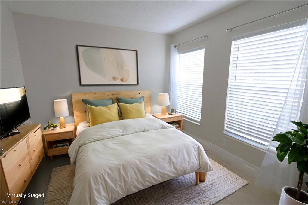 Bedroom with baseboards