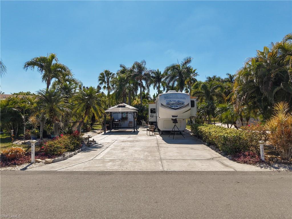 View of front of home with a gazebo