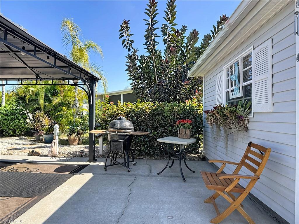View of patio / terrace featuring a grill