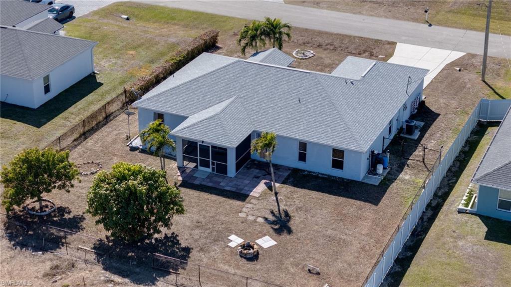 View from above of property