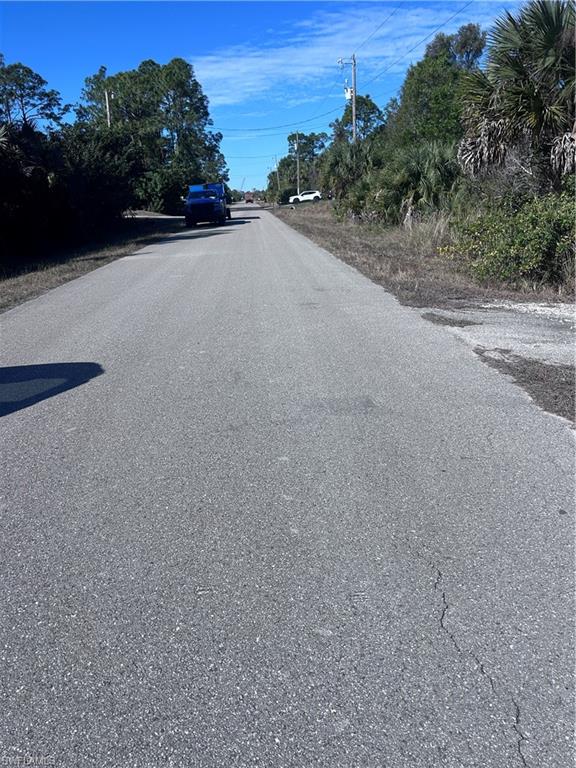 View of asphalt street