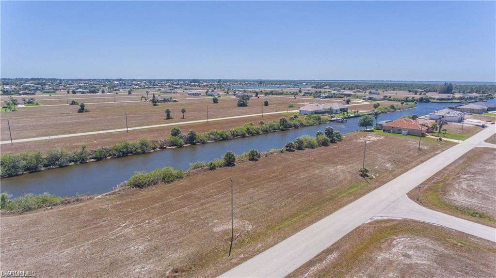 Drone / aerial view of a nearby body of water