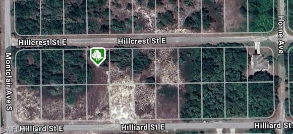 Map / location with property parcel outlined