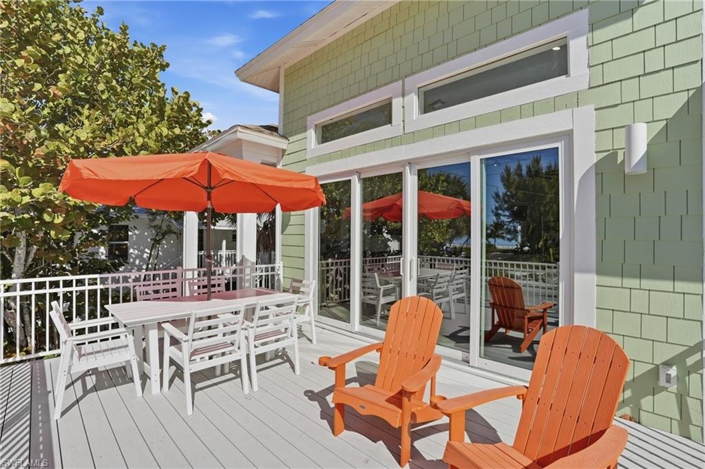 Deck with outdoor dining area - Virtually Edited Image