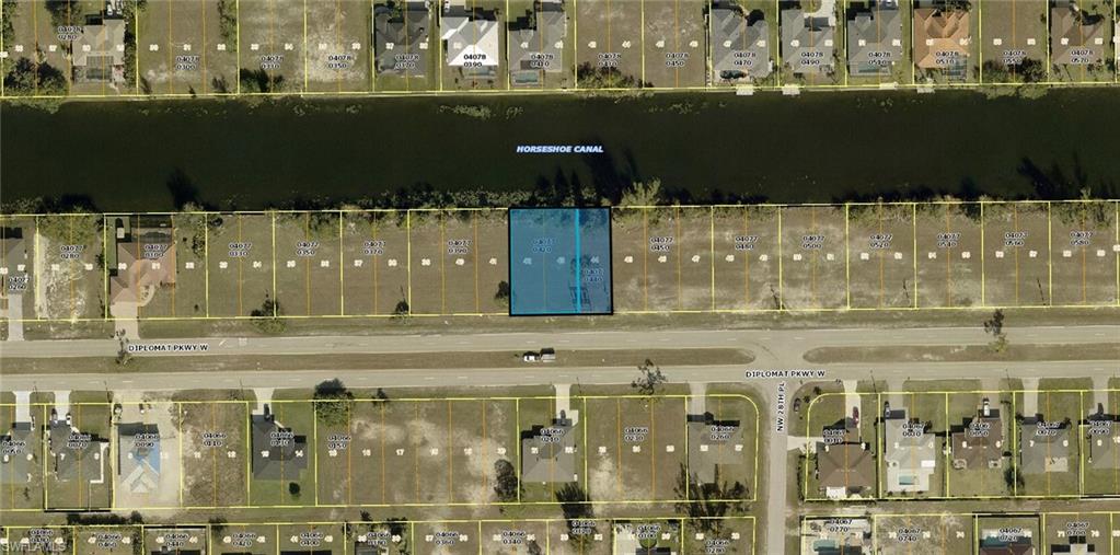 Aerial view of property's location