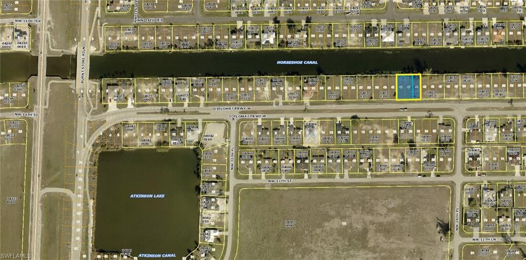 Aerial view of property's location