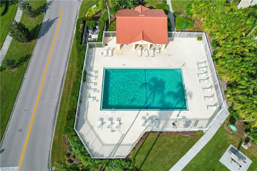 Aerial view of the amenities