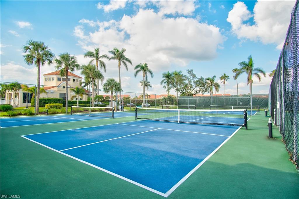 resurfaced tennis courts