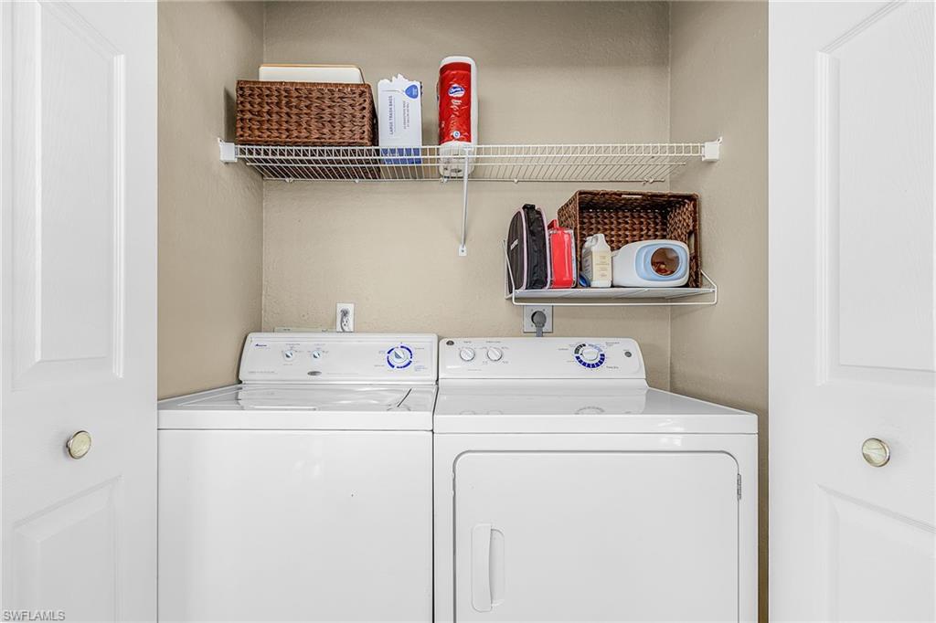 Laundry area with separate washer and dryer
