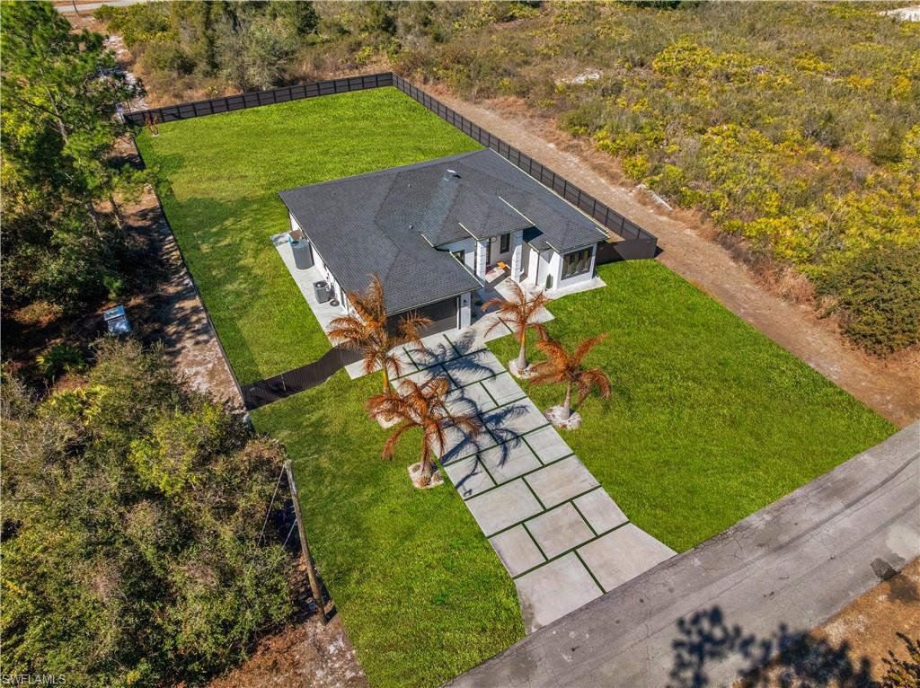 View from above of property