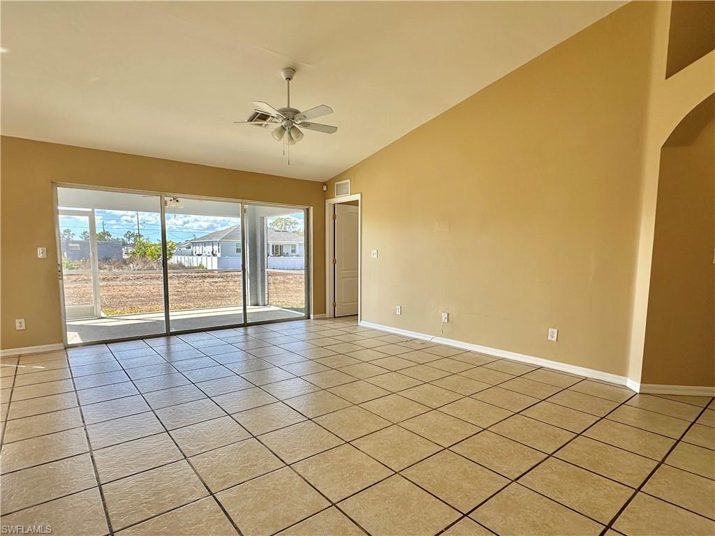 Greatroom. . . Note Three slider to screened lanai