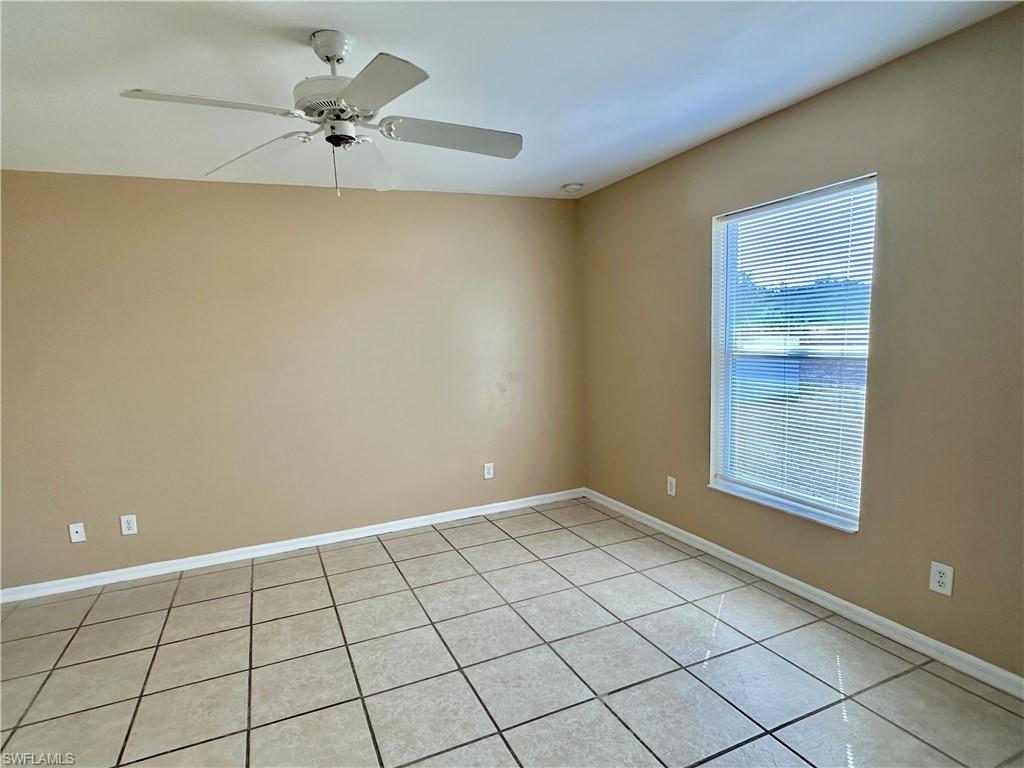 Primary Suite Bedroom with new fan/light