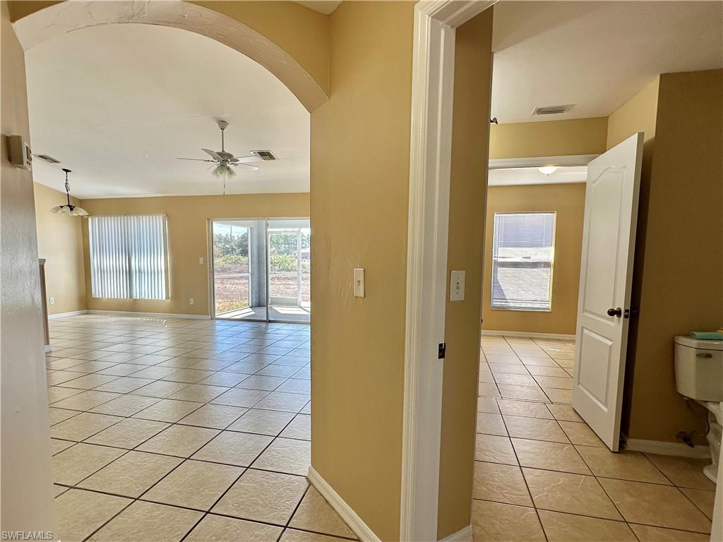 View from Third Front Bedroom to Greatroom and Second Jack 'n Jill Bath