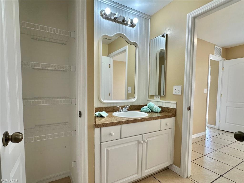 View from Third Front Bedroom to doorway to Second Jack'n Jill Bath with Combo Tub/Shower