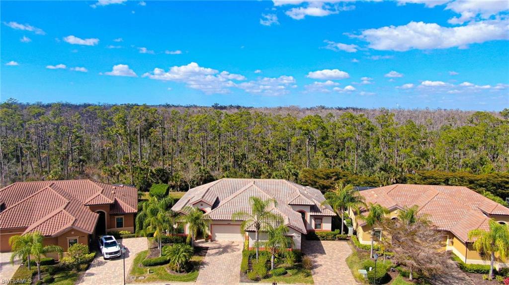 Drone / aerial view of a heavily wooded area