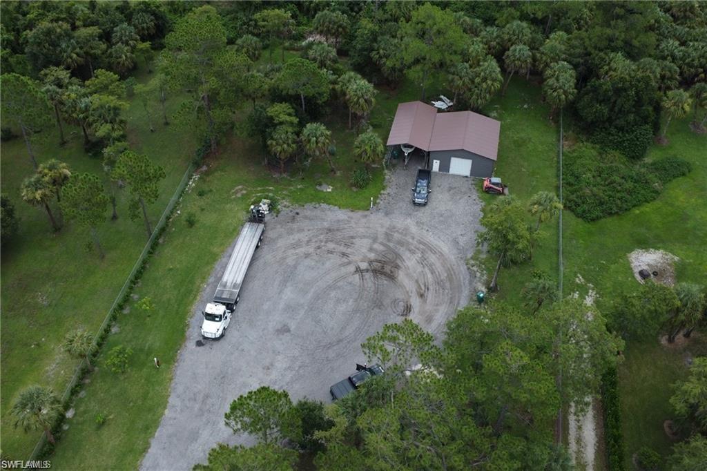 View from above of property