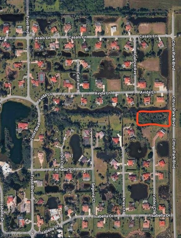 Aerial with property location