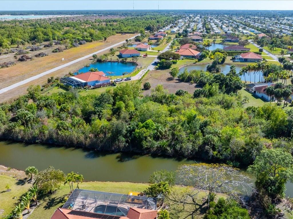 Bird's eye view of a large body of water