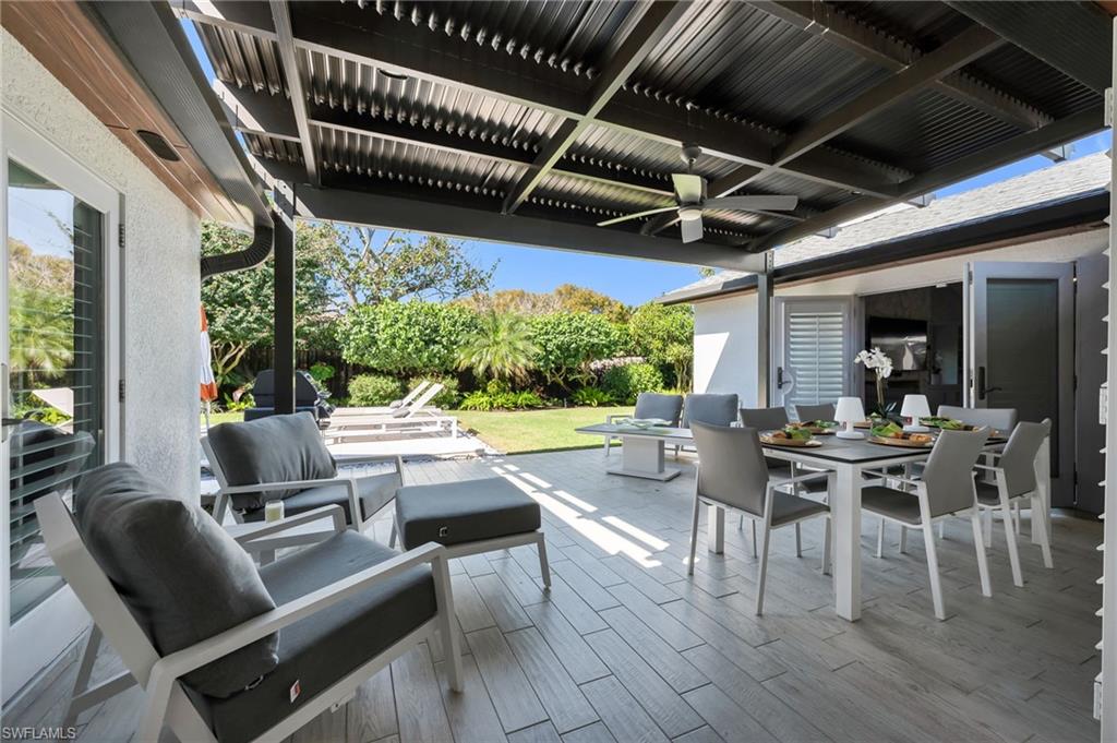 Unique shutter sytem allows shade or sun--your choice!