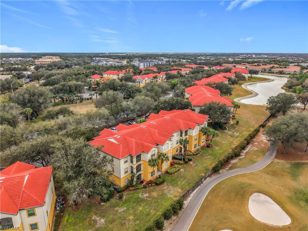 Drone / aerial view of a golf course