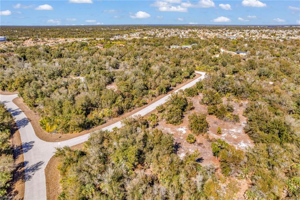 Aerial overview of property's location