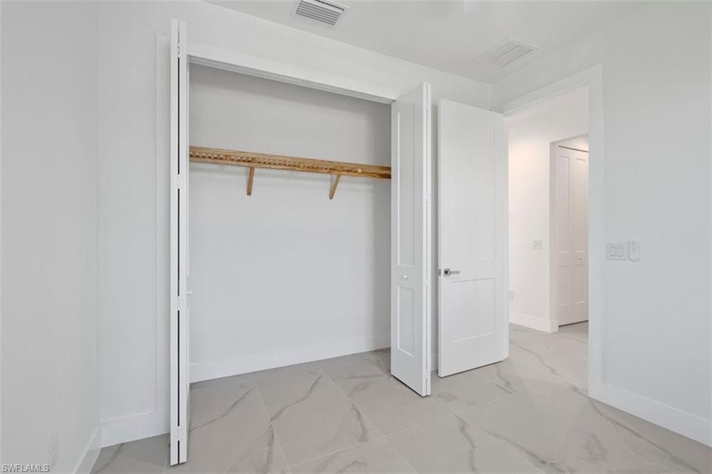 Closet with visible vents