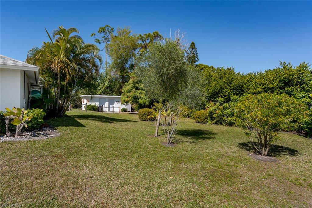 View of spacious grassy yard