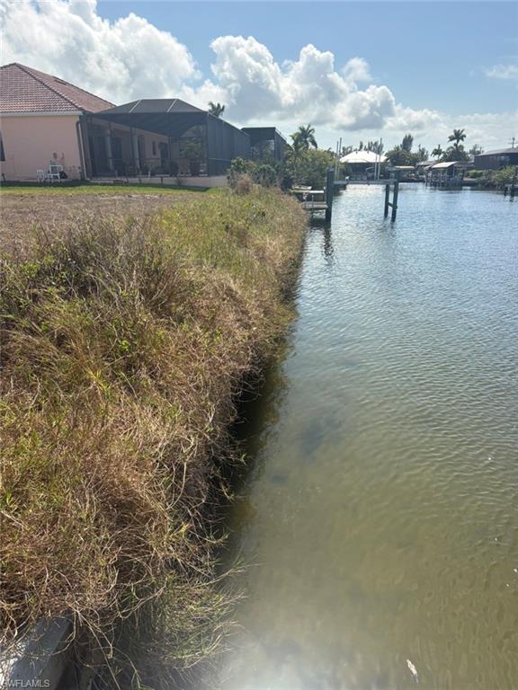 Water view with sea wall