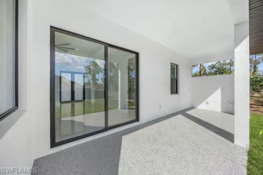 View of patio