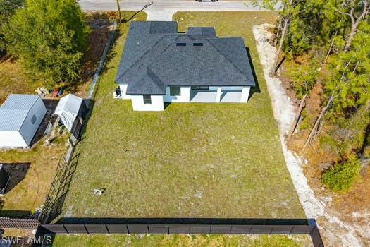 View from above of property