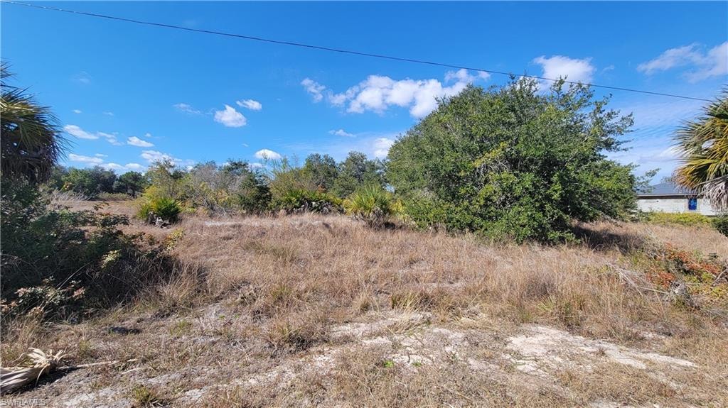 View of lot from the front left corner looking to the north.