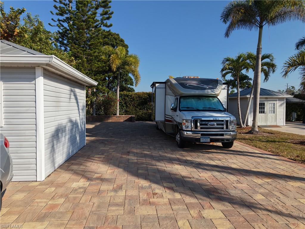 View of brick / pavers driveway