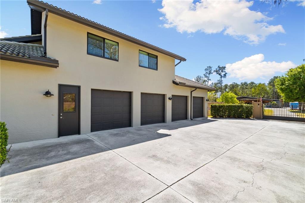 4 car attached garage