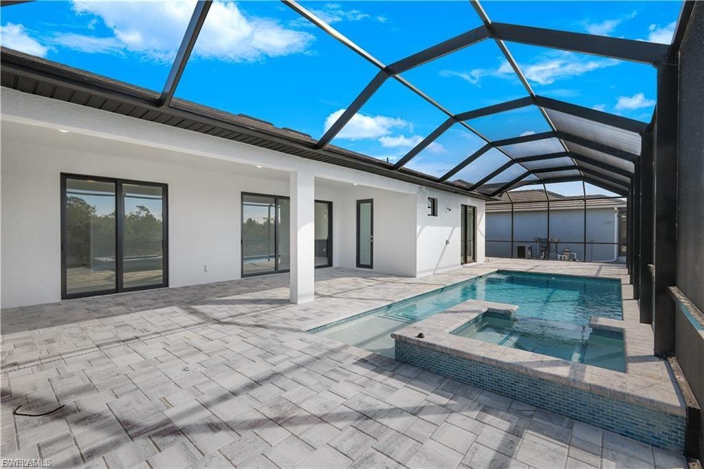Another angle view of lanai in finished home