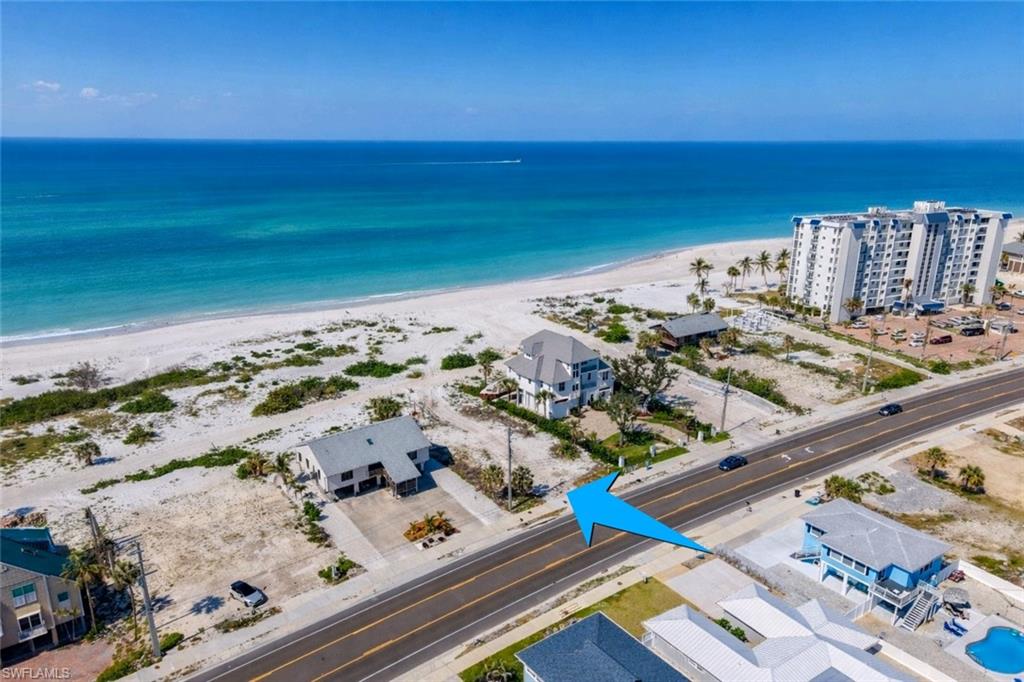 Drone / aerial view of extended coastline